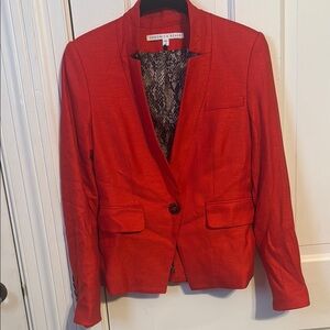 Veronica Beard Red Tailored Blazer